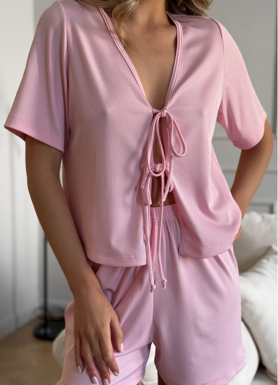 Cindy, Pyjama mit Shorts, rosa00-00004878-k