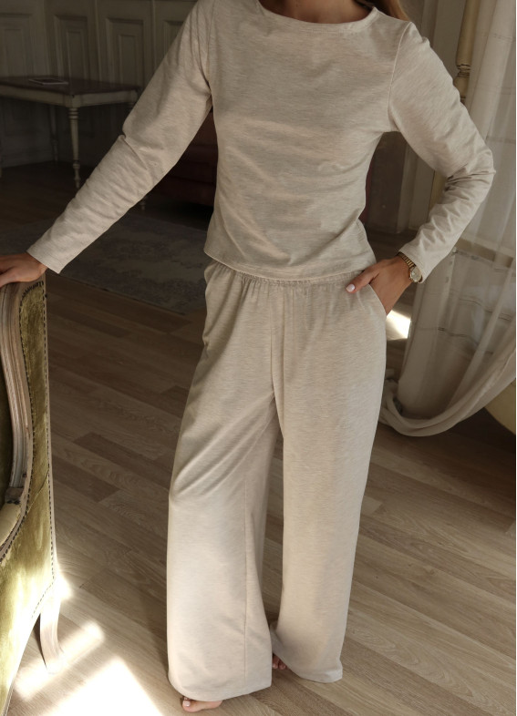 Aziza, Pyjama, beige00-00005076-k