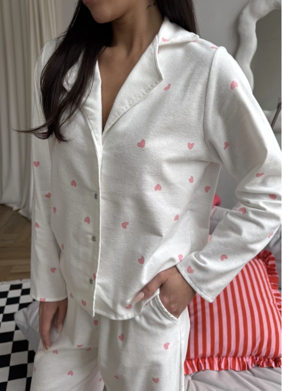 Patricia, piżama, biały00-00005109-k