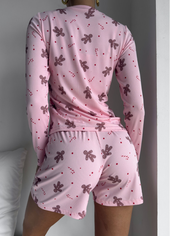 Ginger, Pyjama mit Shorts, rosa00-00005228-k