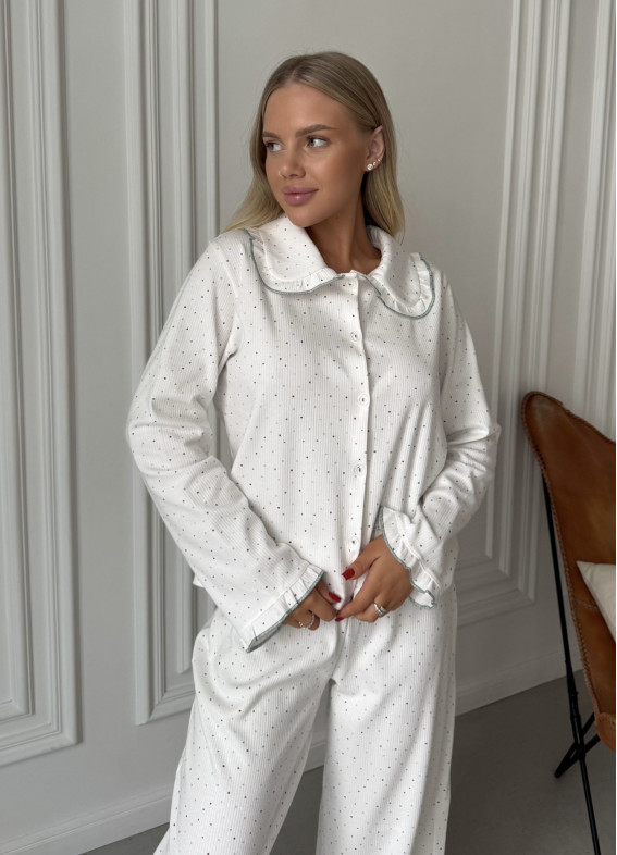 Aisha, Pyjama, weiß00-00005308-k
