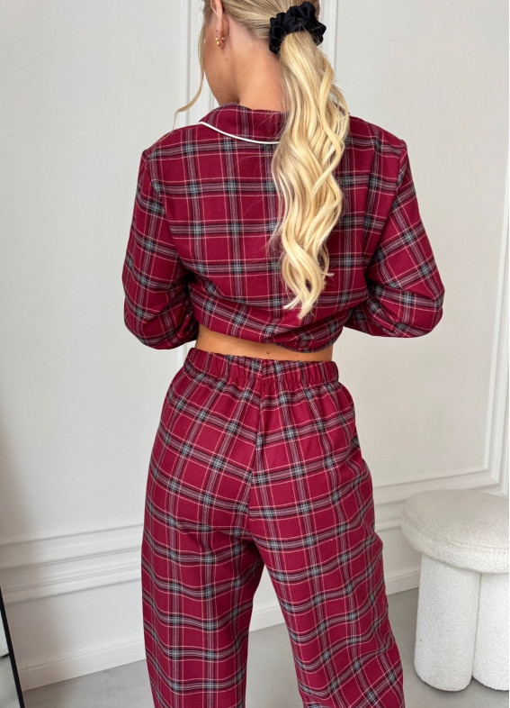 Amira, piżama, bordowa00-00005344-k