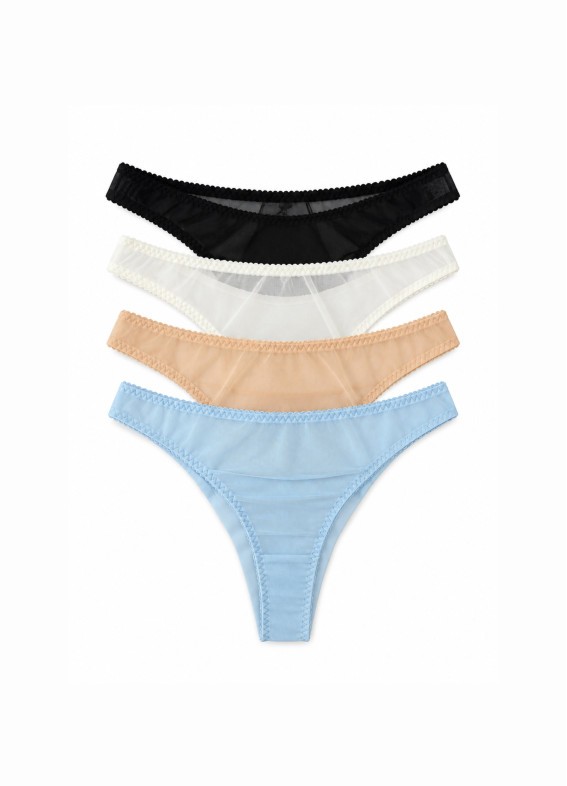 Aletta, 4er-Pack Slips, mehrfarbig00-00005347