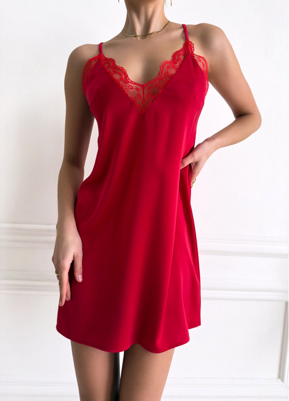 Esmi, koszula nocna, czerwona00-00005452