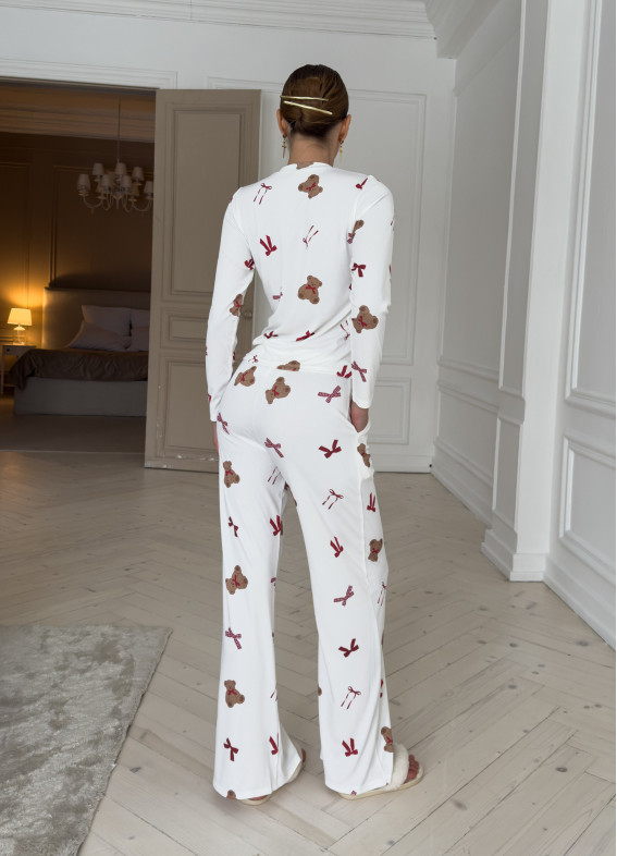 Barney, piżama, biała00-00005462-k