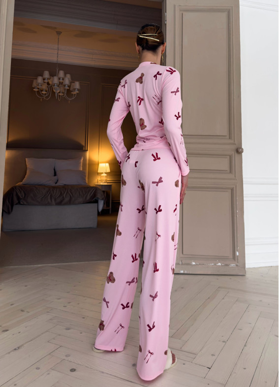 Barney, piżama, różowa00-00005462-k