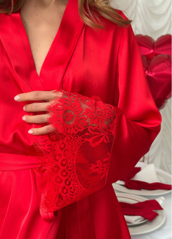 Esmi, szlafrok, czerwony00-00005498