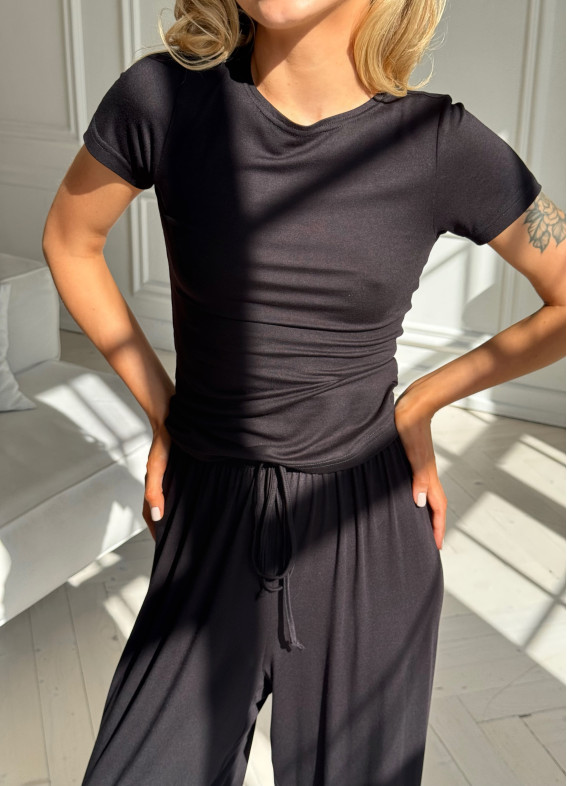 Kendy, piżamy, czarna00-00005523-k