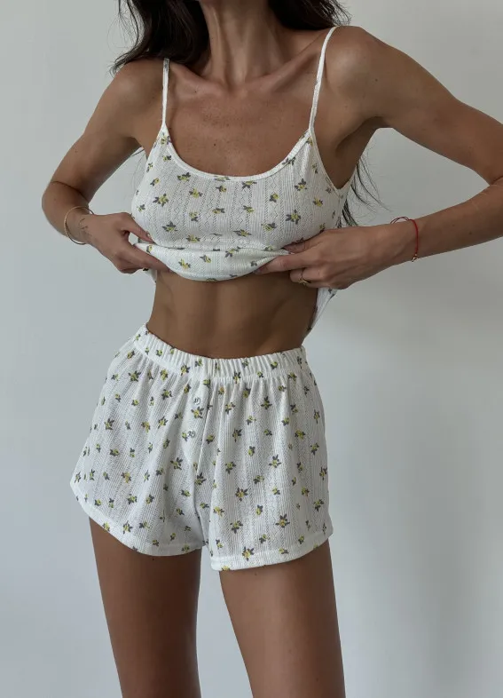 Abby, pajamas with a T-shirt, white and yellow00-00004583-k
