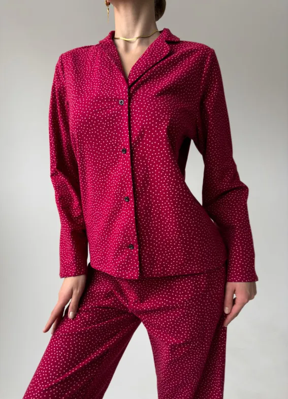 Annie, Pyjama, burgunderrot00-00004788-k