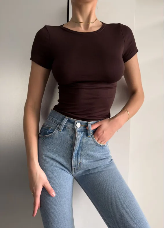 Donna, Damen-T-Shirt, braun00-00004942